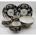 A collection of early 19th century Chamberlains Worcester porcelain tea ware
