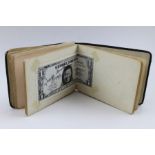 A mid 20th century autograph album, contains Laurel & Hardy, Anthony Eden, Anthony Qylae,