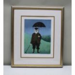 After Buffet, 'Rainy Day in Scotland', limited edition print, signed & numbered 364/500, 35cm x 27cm