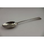 Thomas Chawner, an 18th century silver basting spoon, Old English design, bears engraved crest, Lond
