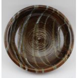 A Winchcombe pottery glazed stoneware bowl, with impressed seal mark