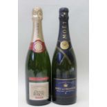Moet et Chandon Nectar Imperial Champagne, 1 bottle Duval Leroy Champagne, 1 bottle (2)