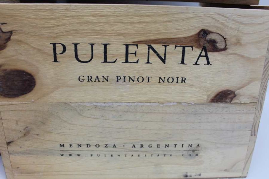 Collection of 10 wooden wine boxes - Image 2 of 6