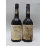 Graham's Port, 1981 & 1982 vintage, 2 bottles