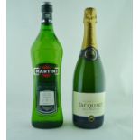 Champagne Jacquart Brut Tradition, 1 bottle Martini Extra Dry, 1 litre (2)