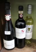 2014 Chianti Classico, 1 bottle / 2020 Vicelo Pinot Grigio, 1 bottle / Prosecco Sparkling, Plaza,