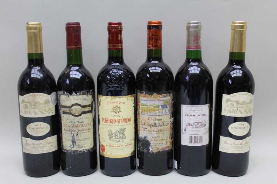 Chateau La Chapelle des Tours 2003, Montagne St Emilion, 1 bottle Grand Roc 2005, Puisseguin St Emi