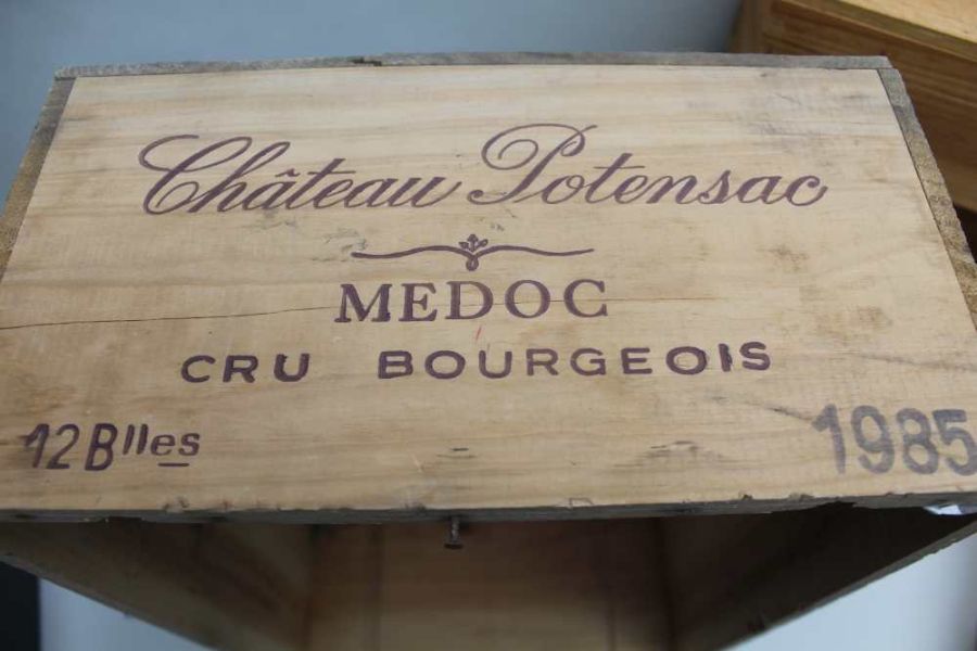 Collection of 10 wooden wine boxes - Image 6 of 6