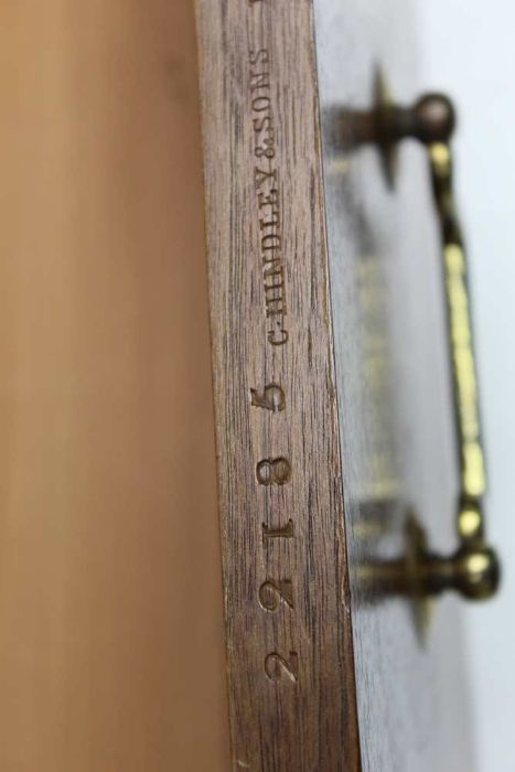 A 19th century walnut veneer wall clock, with carved & inlaid decoration, 8-day movement, 29cm dial - Image 3 of 8