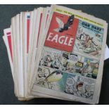 A collection of 'Eagle' comics from No.1 14th April 1950, volumes 1, 2 & 3 (but missing last 3 of vo