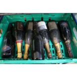 A Bigwood crate containing mixed Champagnes & Sparkling wines