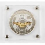 The Many and The Few Battle of Britain 75th Anniversary commemorative giant coin, in box with