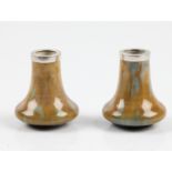 A pair of Ruskin Pottery miniature vases. BOOK A VIEWING TIME SLOT ON OUR WEBSITE FOR THIS LOT.