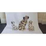 A collection of three statues of Dalmatians sitting down. BOOK A VIEWING TIME SLOT ON OUR WEBSITE