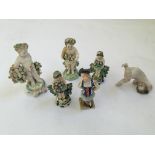 Six various figurines, to include a Capodimonte etc. BOOK A VIEWING TIME SLOT ON OUR WEBSITE FOR