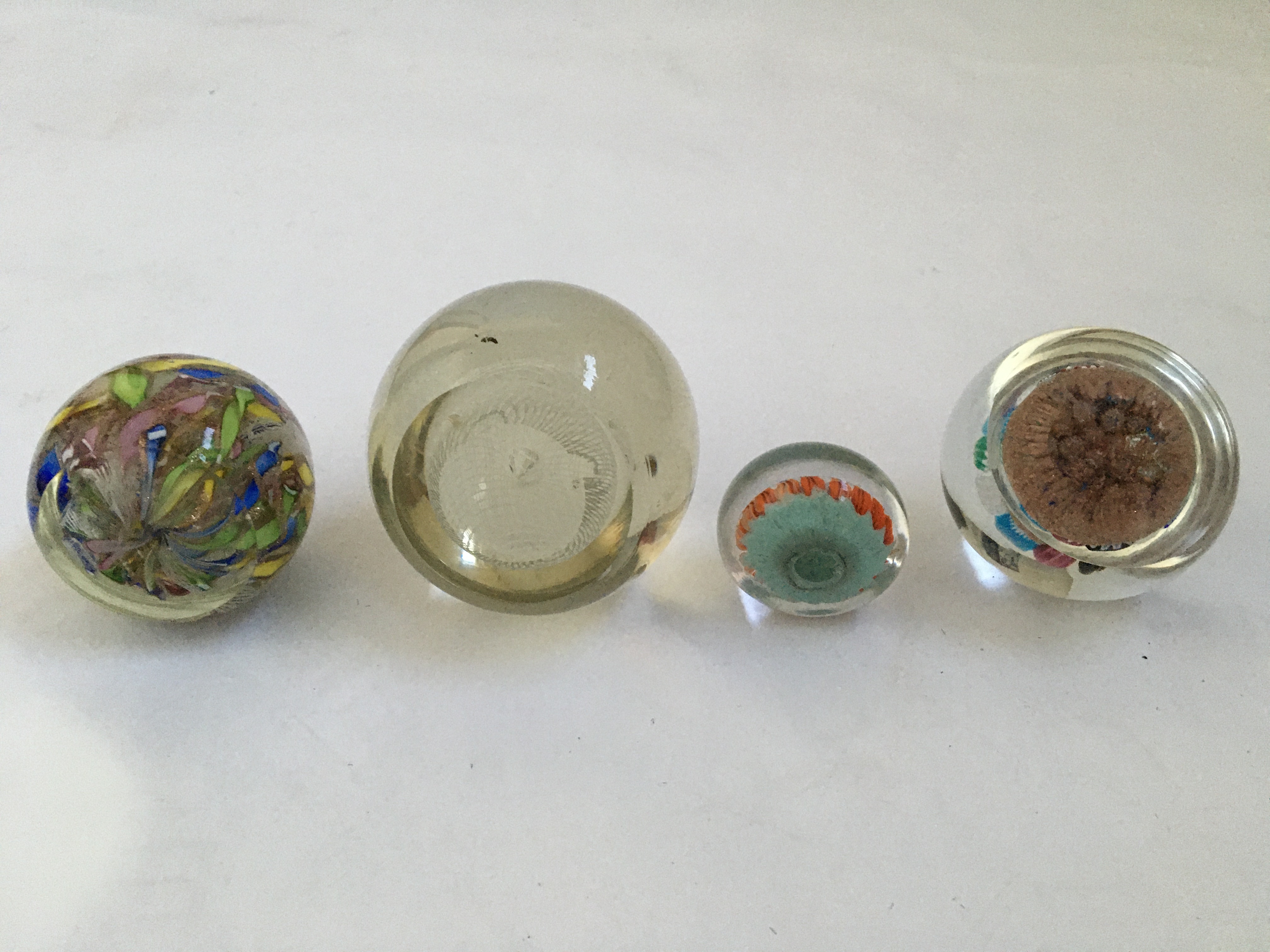 Four various paperweights, to include two Millefeuille. BOOK A VIEWING TIME SLOT ON OUR WEBSITE - Image 2 of 3
