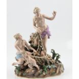 Large Meissan porcelain group of the Capture of the Tritons A/F BOOK A VIEWING TIME SLOT ON OUR