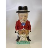 Splendid caricature jug of Sir Winston Churchill modern remake of a jug by E.T Bailey for Burgess