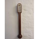 Mahogany wall barometer BOOK A VIEWING TIME SLOT ON OUR WEBSITE FOR THIS LOT. IMPORTANT: Online