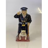 “Standing Churchill” Toby modelled by Douglas Tootle for Kevin Francis ceramics. A limited edition