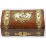 A wooden card box with cards, brass hinges and key. BOOK A VIEWING TIME SLOT ON OUR WEBSITE FOR THIS