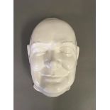 A Minton England white face mask of Sir Winston Churchill, approx height 17cm. BOOK A VIEWING TIME