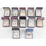 Eleven boxes of earrings and one toe ring. BOOK A VIEWING TIME SLOT ON OUR WEBSITE FOR THIS LOT.