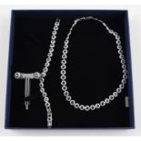 SWAROVSKI. Suite of Swarovski jewellery comprising a necklet, bracelet and earrings. 5166808. RRP £