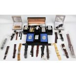 Various - money clip, lighters, SHEAFFER pen and pencil, RADO straps and mixed straps. BOOK A