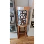 A cylinder shaped lockable display unit. (Contents not included) BOOK A VIEWING TIME SLOT ON OUR