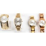 CALVIN KLEIN. Four Calvin Klein ladies wrist watches. (Boxed) BOOK A VIEWING TIME SLOT ON OUR