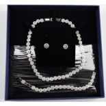 SWAROVSKI. Suite of Swarovski jewellery comprising a necklet, bracelet and earrings. 5367853. RRP £