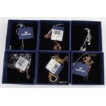 SWAROVSKI. Six Swarovski pendants/necklaces, all boxed. 5215034, 5204133, 5347330, 5349331, 5420246,