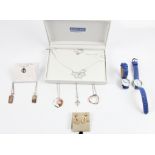 Four FIORELLI necklaces, SKAGEN earrings, D FOR DIAMOND pendant and two watches. BOOK A VIEWING TIME