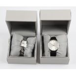 CALVIN KLEIN. Two Calvin Klein wrist watches. (Boxed) BOOK A VIEWING TIME SLOT ON OUR WEBSITE FOR