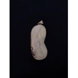 A mother of pearl pendant, stamped 925. IMPORTANT: Bidding via the-saleroom.com ONLY. In-person