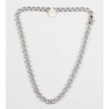 A hallmarked silver cubic zirconia set necklace. RRP £340. IMPORTANT: Bidding via the-saleroom.com