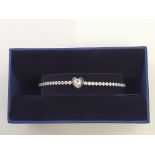 SWAROVSKI. Swarovski bracelet/bangle of heart design, boxed, 5349630 IMPORTANT: Bidding via the-