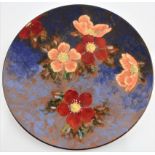 A large Royal Doulton hand painted Wild Rose wall charger