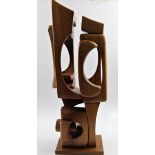 *A Brian Willsher wooden sculpture dated 1996 (some damage) (ARR)