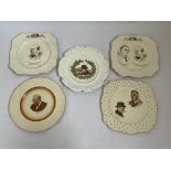 A collection of five Sir Winston Churchill plates, to include two Royal Winton plates of Churchill
