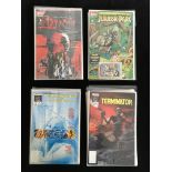 Two Topps Comics ‘Jurassic Park’ 1, 3 together with three Topps Comics ‘Dracula’ 1, 2, 4 and seven