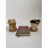 Royal Doulton ‘Field Marshall SMUTS’ character jug together with Royal Doulton ‘Monty’ character jug