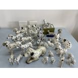 Approximately 32 statues of Dalmatians to include two by Beswick