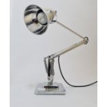 An Angle-poise lamp designed by Herbert Terry chrome finish