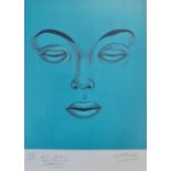 Félix Labisse ‘The Blue Dream’ limited edition lithograph 144 of 150, signed twice on the bottom