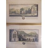 2 engravings by Sam and Nath. BUCK, (c.1742) THE WEST VIEW OF VALLE CRUCIS ABBY IN THE COUNTY OF