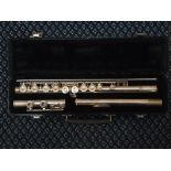 A Buescher Student flute with case