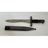 A Spanish bayonet by Bolo Machete M 1941 stamped to blade Toledo.