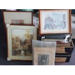 A collection of prints and frames together with photos of University of Durham boat club 1928-29.